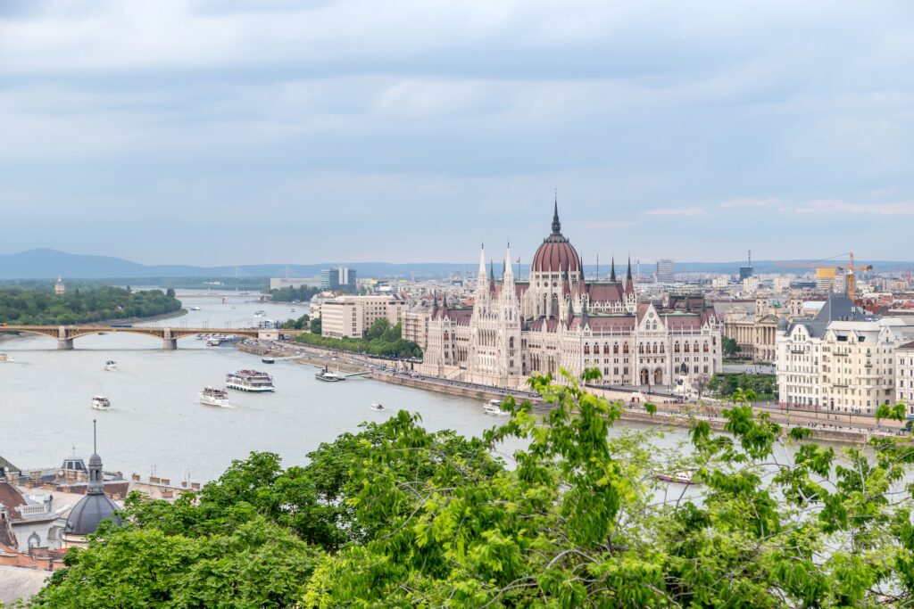panoramic view of budapest and danube river hunga 2022 08 01 04 16 42 utc
